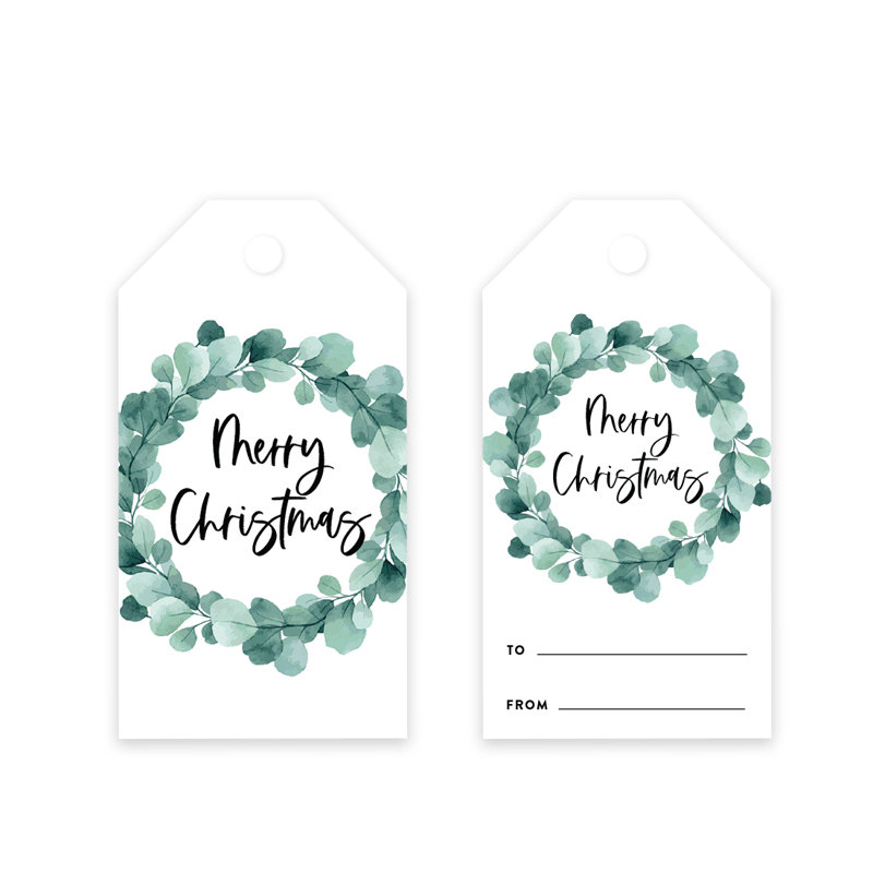 Koyal Wholesale - Étiquettes de cadeau de Noël - Merry Christmas
