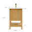 Meuble-lavabo en bois massif de 20 po avec tablette réglable-1608543881