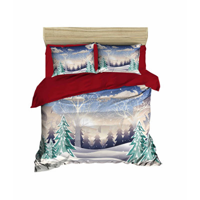 Bruton Multicolour Polyester Duvet Cover Set