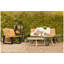 Metal/Solid Wood Outdoor Bench