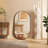 20 x 33 Inch Metal Oval  Mirror-2093108917-2093108922