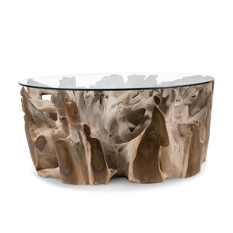 Bleach Glass Top Single Coffee Table