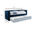 Lit de jour simple avec couchette Calion-44602795