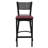 Stramoine Commercial Grade Grid Back Metal Restaurant Barstool with Vinyl Seat-1573894144