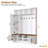 Versatile 3-in-1 Hall Tree with 6 Hooks, Farmhouse Walnut Storage Bench with Adjustable Shelves, 55"W Entryway Coat Rack with Multiple Storage Space-1419567377