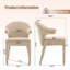 Chaise avec accoudoirs rembourrés Boucle-18554585