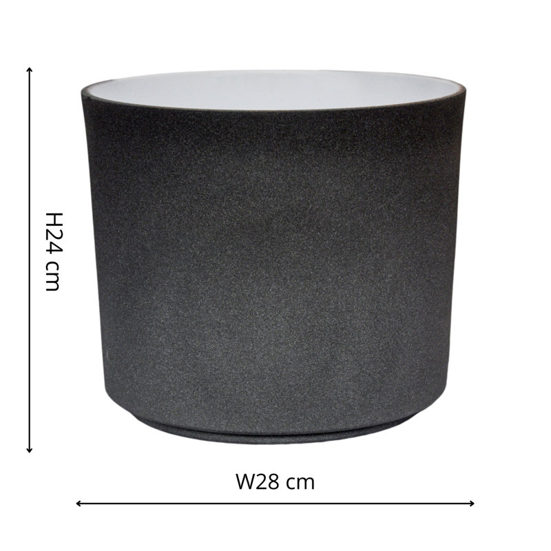 Leon Planter, 24cm H x 28cm W x 28cm D, Granite