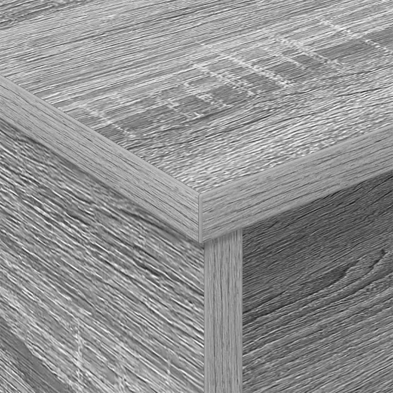 40cm W Manufactured Wood Bedside Table, Dark Grey