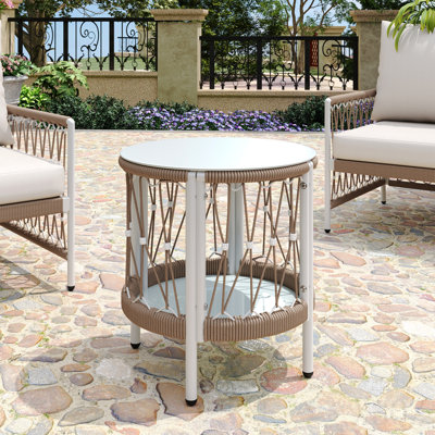 Table d'appoint d'extérieur 17,32 po Bohemian Garden