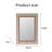 Vintage Carved Pattern Rectangular Wall Mirror