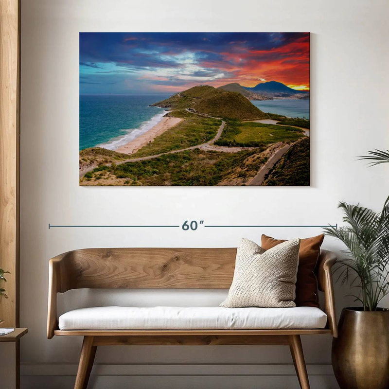 Nicci St. Kitts Landscape, H 32 po x l 48 po
