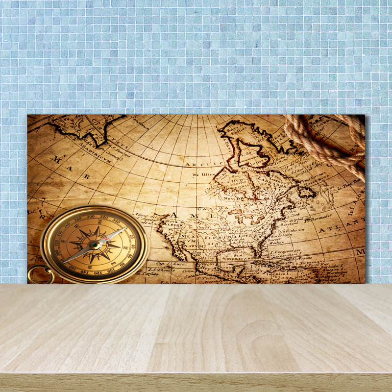 Morrow 50cm W x 100cm L Glass Peel and Stick Panel