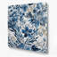 Aquarelle florale, art mural gris en métal 71-566081973