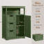 Armoire de salle de bain autoportante avec tablette réglable, 3 tiroirs et niche Brigit-420474285-405600345