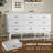 9 Drawer Wide Modern Chest Of Drawers With X-Shaped Sturdy Base-513835301