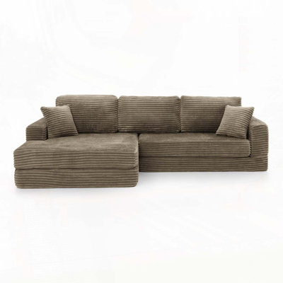Canapé modulaire en velours côtelé Corduroy