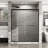 Double Sliding Shower Door 60"X72" - Tempered Glass, Matte Black, Breathtaking Noise-