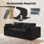 Canapé modulaire Boneless LoveSeat Cloud, canapé en velours côtelé l 78,7 po, 2 pièces, aucun assemblage requis-668175581