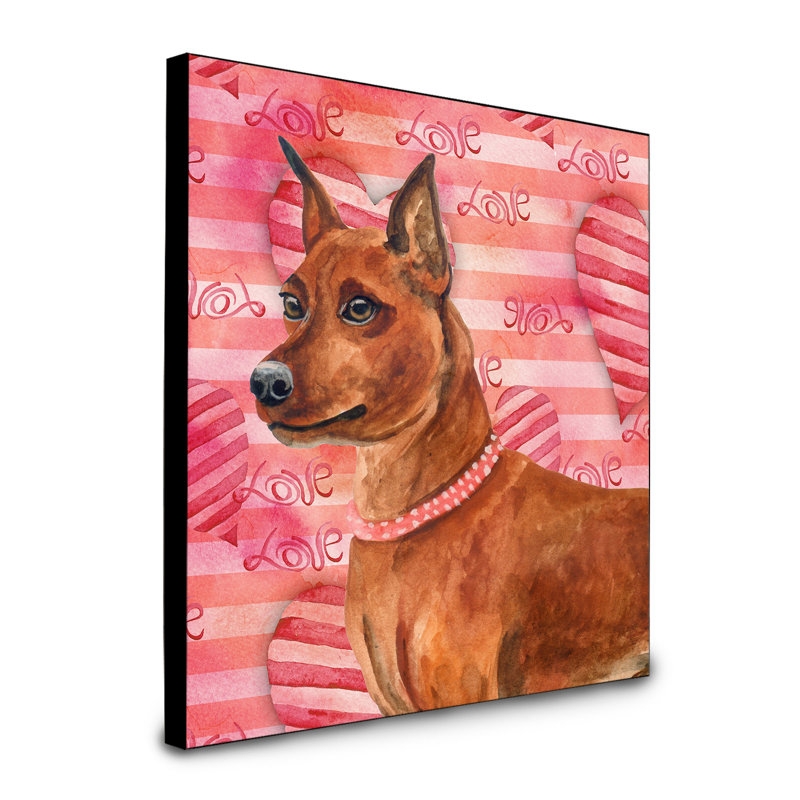 Panneau mural d’art Durflinger, Pinscher miniature