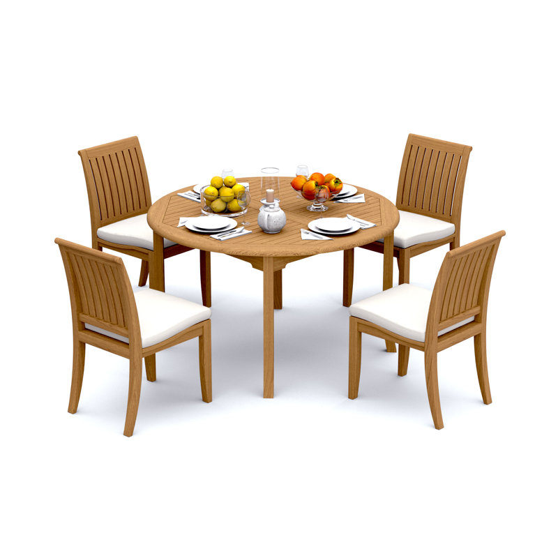 Lagos Outdoor 5 - Piece Teak Dining Set