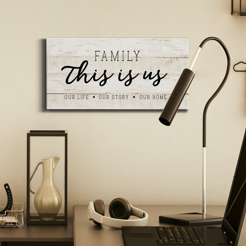 " This Is Us ", 16" H x 8" W x 1.5" D