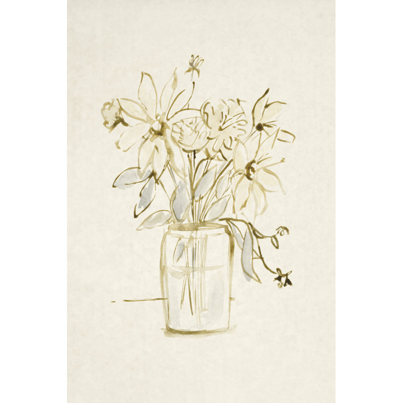 Faded Flower Arrangment I by Victoria Barnes - Wrapped Canvas Print, 46cm H x 30cm W