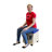 Birch Mobile Teacher Stool - Natural/Blue