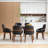 Swivel Dining Chairs, Faux Leather Upholstered Armchairs With 360Â° Rotation, Mid-Century Modern Chair With Solid Wood Legs For Kitchen, Dining Room, Living Room-948326508-948326509