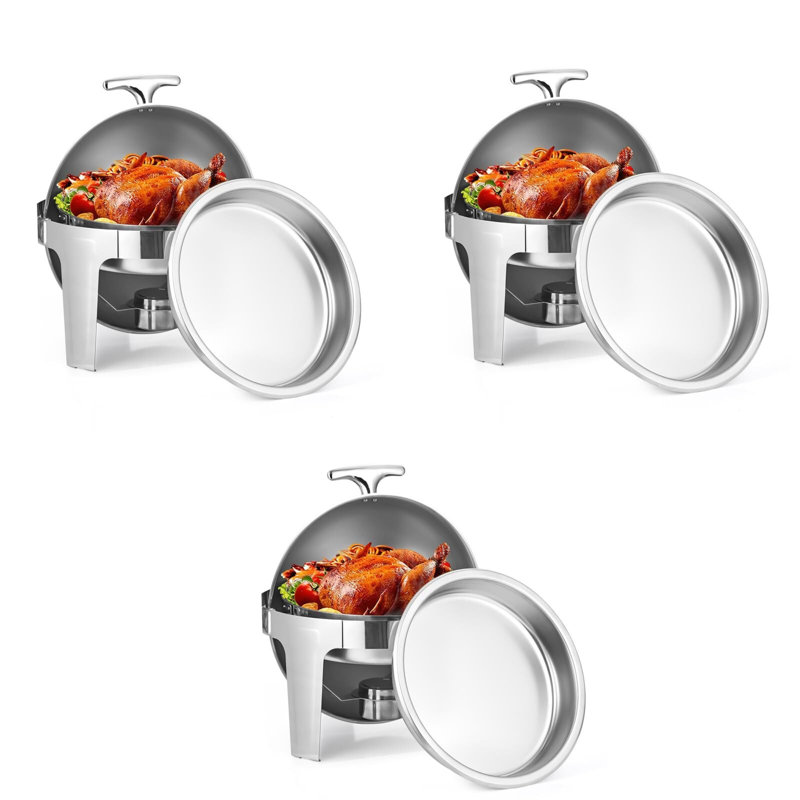 Ensemble de 3 chauffe-plats Chafing
