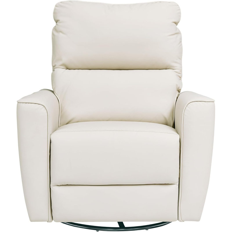 Power Recliner Chair with USB Port, White