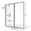 Porte de douche encadrée l 57 po x H 72,13 po Infinity-17243243-16968457