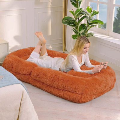 Lit pour chien humain, canapé paresseux, canapé convertible réglable à 5 positions, fauteuil de jeu au sol, chambre à coucher, salon, convient aux jeux, à la méditation, à la détente, et au tissu moelleux