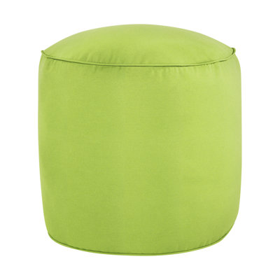 Demi Round Upholstered Outdoor Ottoman with Sunbrella® Cushion