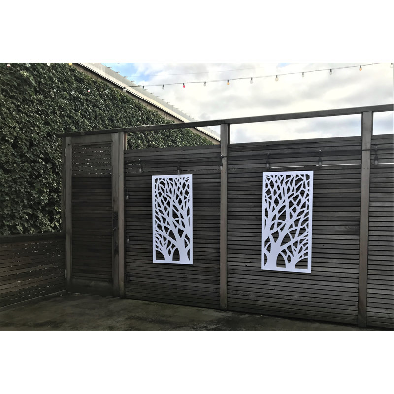 White Tree Branches Decorative PVC Wall Panel, 48" x 24"