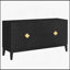 Armoire de rangement élégante et fonctionnelle à 4 portes pour une utilisation polyvalente dans les salons et les salles à manger