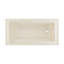 Baignoire d'angle Voltaire 60 po x 30 po avec tablier et vidange à droite, couleur biscuit-98231304-59675710