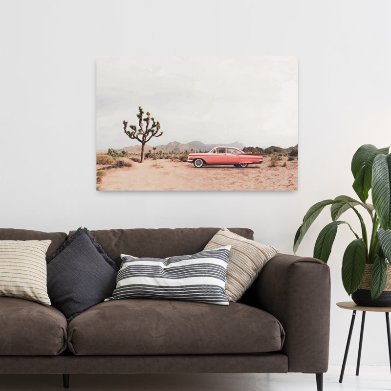 Art mural contemporain In the Desert, H 32 po x l 48 po