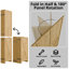 Paravent en bois massif 66,9 po H-305549940-302354682
