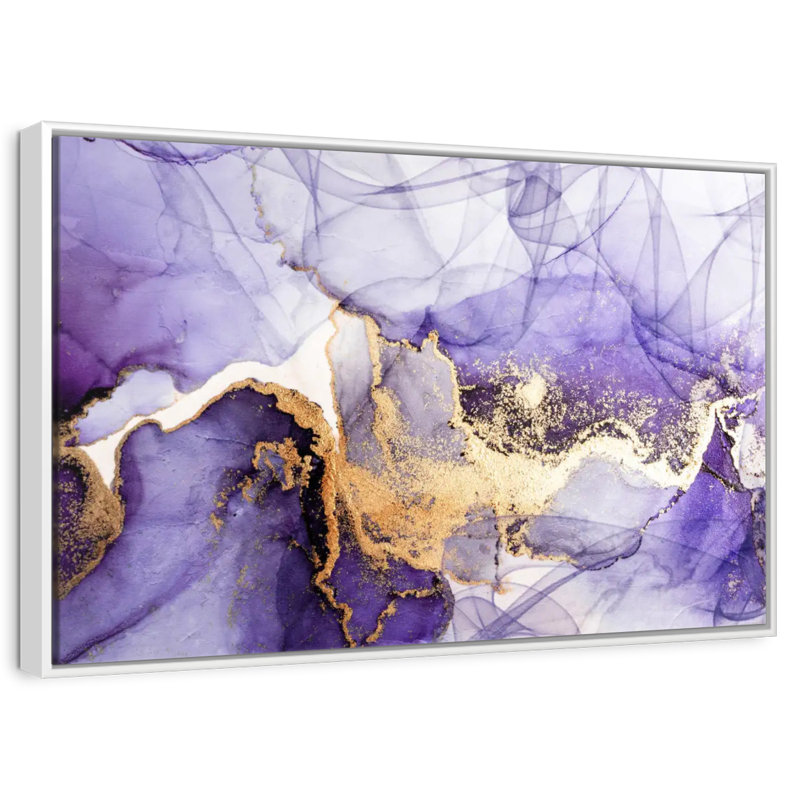 Purple Haze Cherree, 25" X 17", Floating Frame White