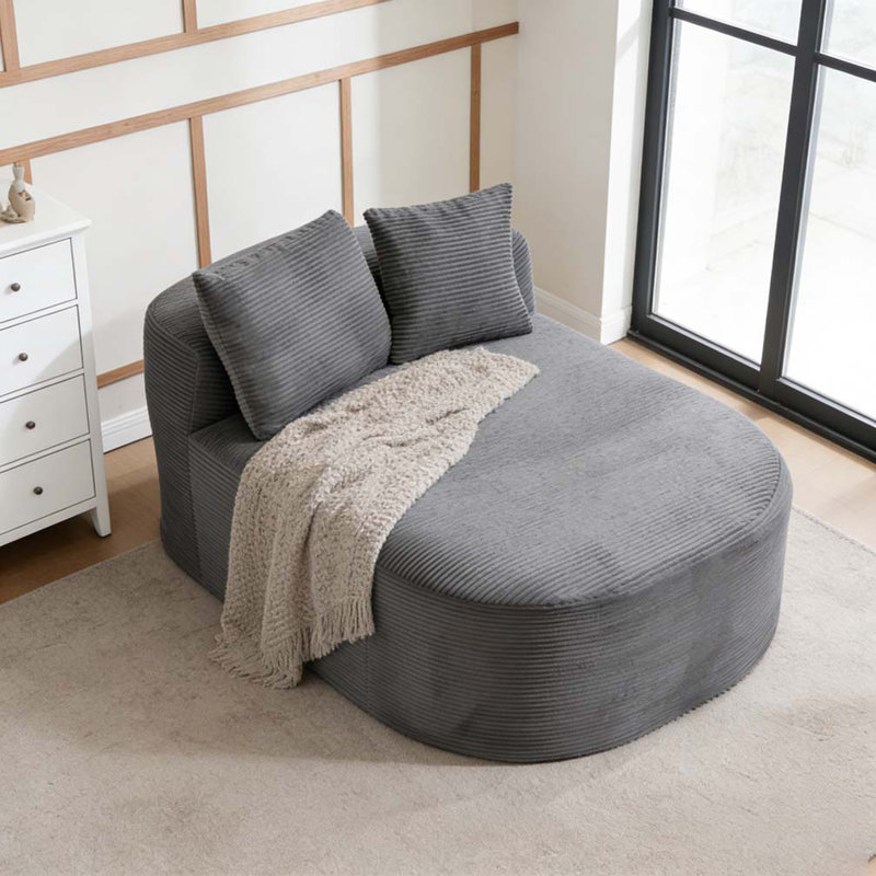 Canapé-lit 67,5 po, Gris foncé