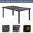 Outdoor Patio Dining - 7 Pcs With Metal Table, Swivel & Chairs, Navy Blue Cushions For Lawn Garden , Cushions, Iron Use