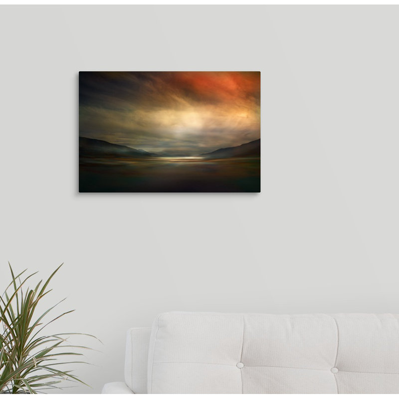 «Arrow Lakes» par Ursula Abresch - reproduction de photo sur toile, H 12 po x l 18 po x P 1,5 po
