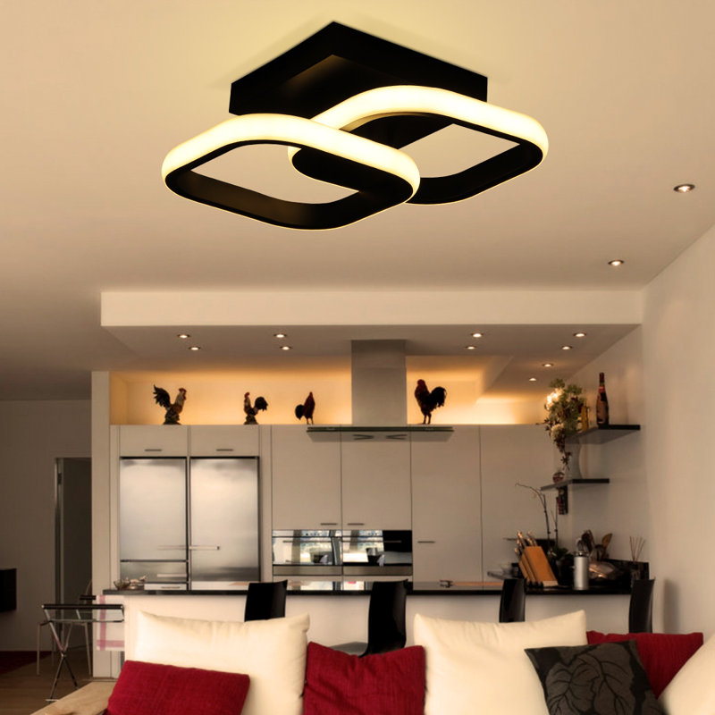 2-Light Semi Flush Mount