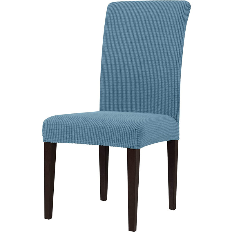 Box Cushion Slipcover, Denim Blue