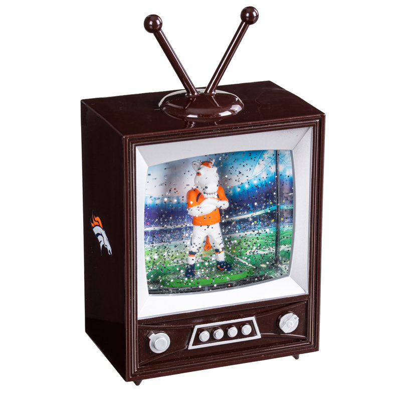 Denver Broncos Lighted Vintage TV Water Lantern