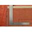 Tapis oriental oriental en laine noué à la main orange
