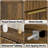 Fluted Dresser For Bedroom With 9 Drawers, 63" Wide Modern Chest Of Drawers With Metal Handle, Walnut-96401150