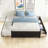 Raffaele Full Size Platform Bed with Twin Size Trundle and Two Drawers-2000242423