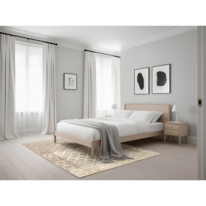 Tapis beige / gris Sven, Rectangle 5 pi x 7 pi