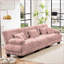 Canapé modulaire capitonné en chenille pour salon-142689260-142689249